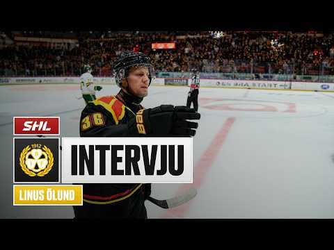 Linus Ölund efter segern mot Björklöven