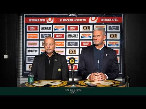 Presskonferens efter Brynäs - Timrå (29 sept 2026)