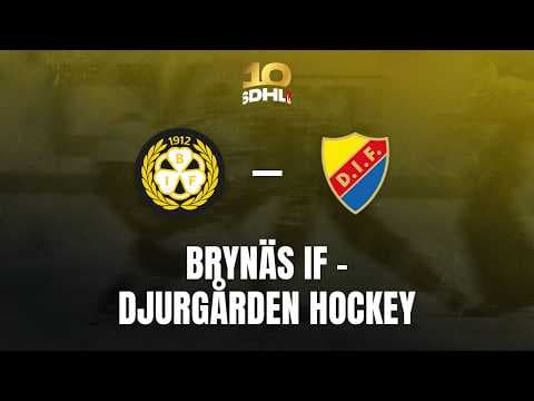 SDHL: Brynäs IF - Djurgården Hockey | Monitor ERP Arena | Säsong 26/27